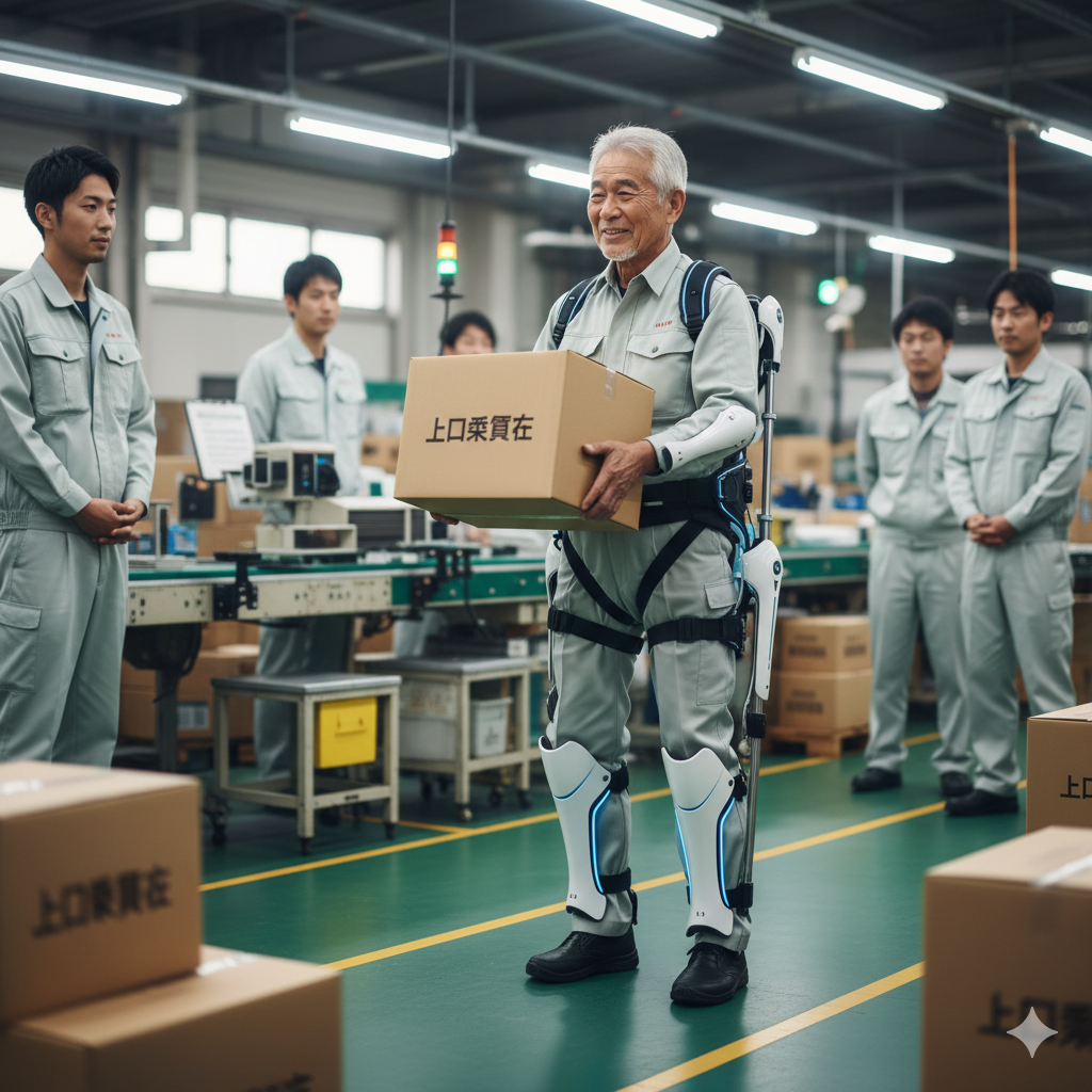 Pengembangan Exoskeleton dan Robotika Bantuan di Jepang: Solusi Tenaga Kerja Lansia.